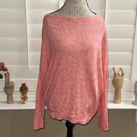 By Anthropologie Damiana Pullover Top Coral - Picture 1 of 14